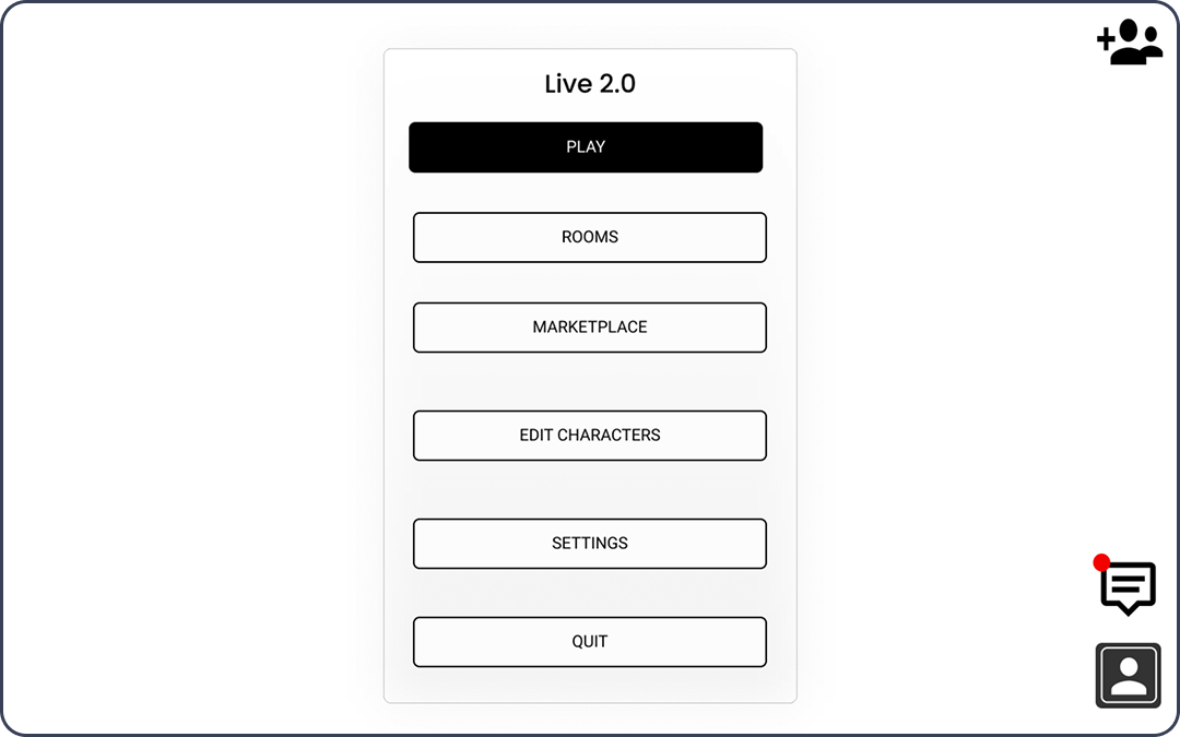 Early Live 2.0 destination menu